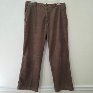 GAP Y2K Loose Fit Corduroy Pants 36x30 Brown Baggy Straight Leg Skater Grunge